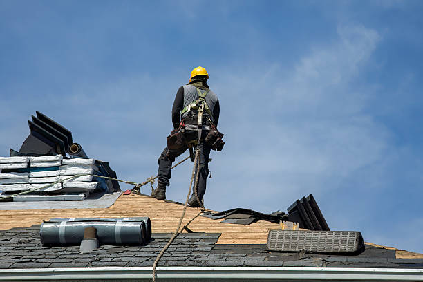 Professional Roof Replacement technician working in Mongo, IN